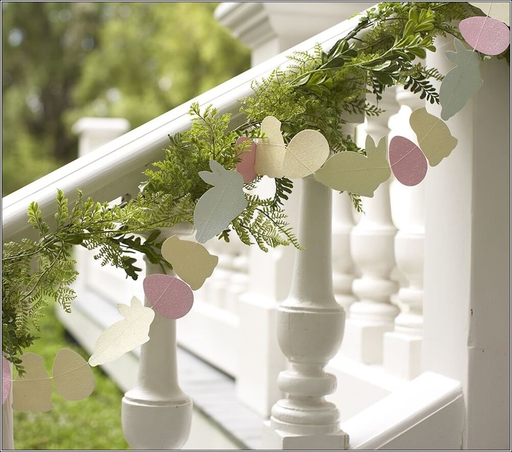 Cute Easter Egg, Bunny, and Chick Garland