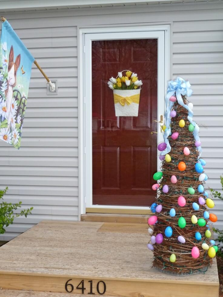 Super Simple DIY Easter Egg Tree